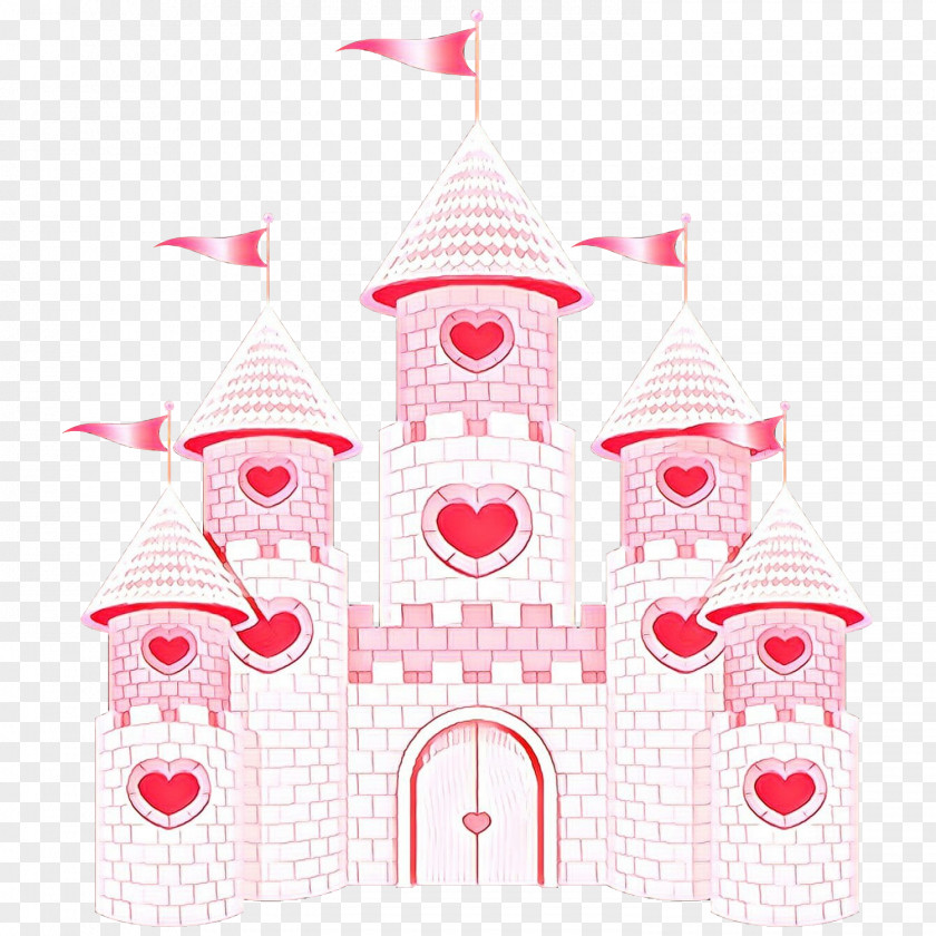 Building Castle Pink PNG