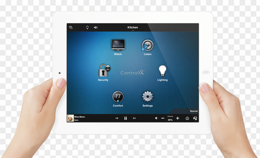 Control Room Home Automation Kits Control4 User Interface System PNG
