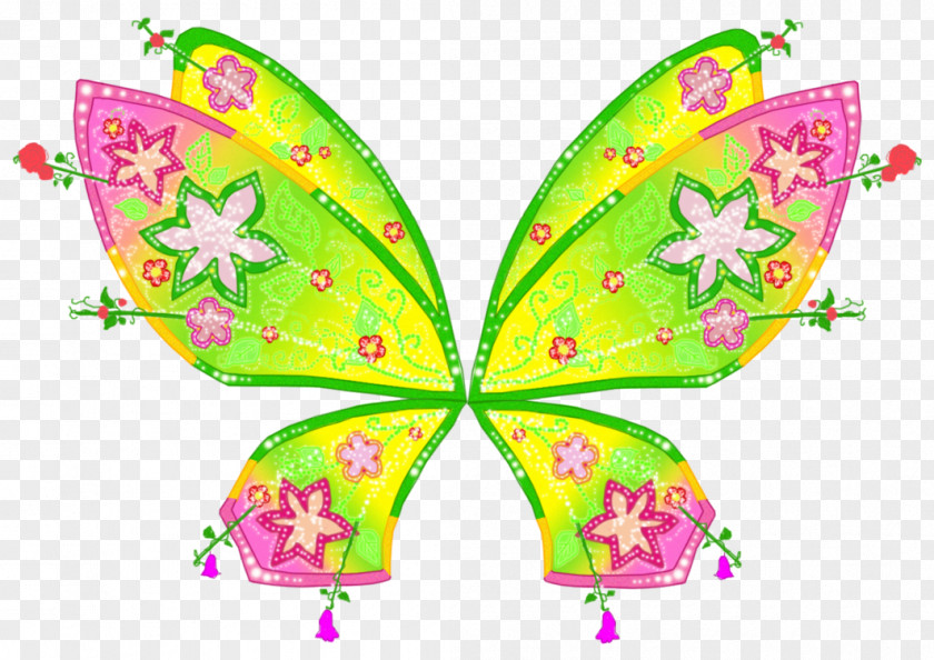 Great Wings Flora Tecna Fairy Butterflix Mythix PNG