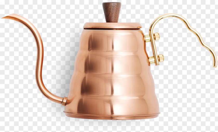 Pour Over Coffee HARIO V60 Drip Kettle Buono Copper VKB-90CP Teapot PNG