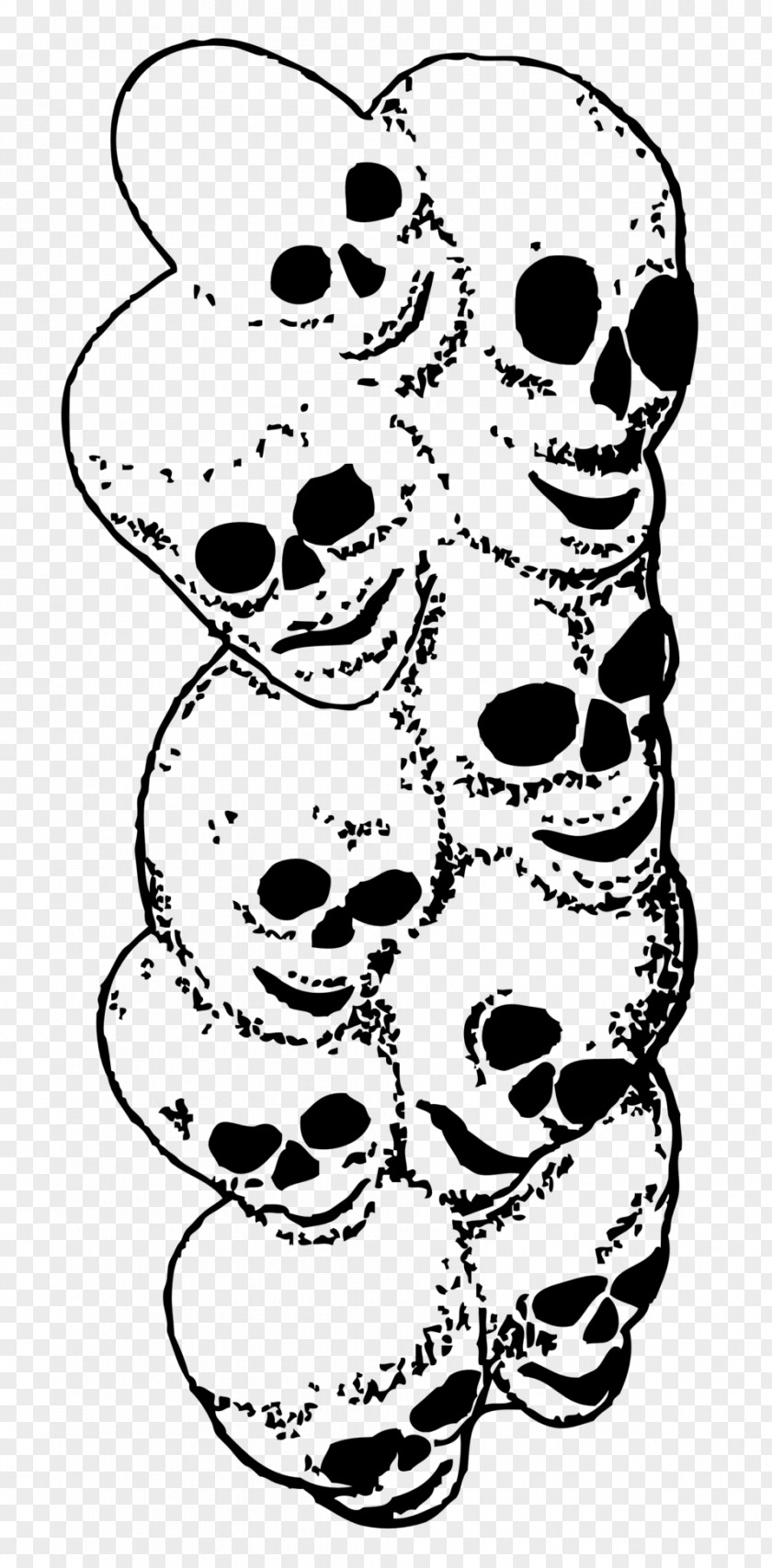 Skeleton Skull Drawing Clip Art PNG