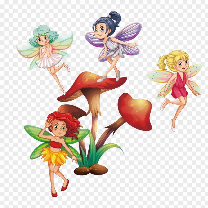 Vector Elf Fairy Tale Illustration PNG