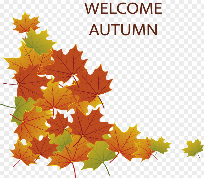 Welcome The Autumn Poster PNG