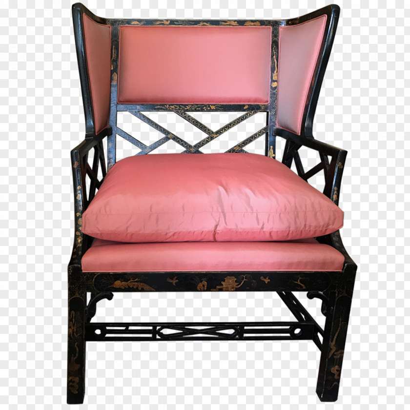 Wing Chair Chinese Chippendale Furniture Bed Frame PNG