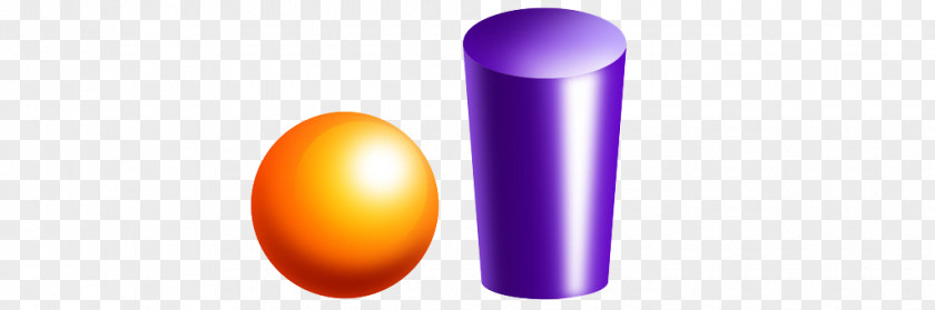 Ball And Cylinder Purple Font PNG