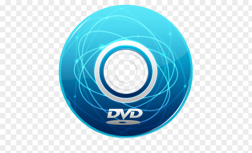 Dvd Blue Wheel Data Storage Device Aqua PNG