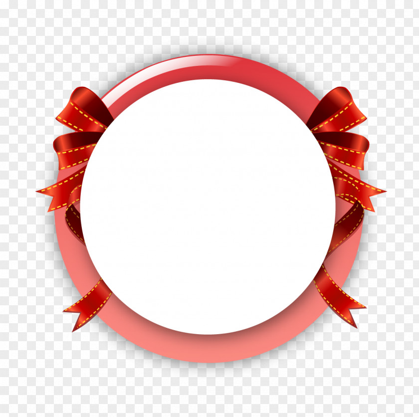Exquisite Bow Ring Ribbon Template Adobe Illustrator PNG