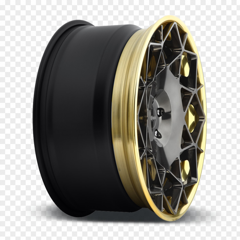 Lip Gold Alloy Wheel Spoke Tire Rim PNG