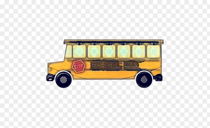 Playset Car School Bus PNG