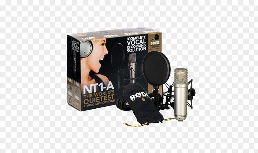 Shure Headset Microphone Vocalist Røde Microphones RØDE NT1-A NT-USB Recording Studio PNG