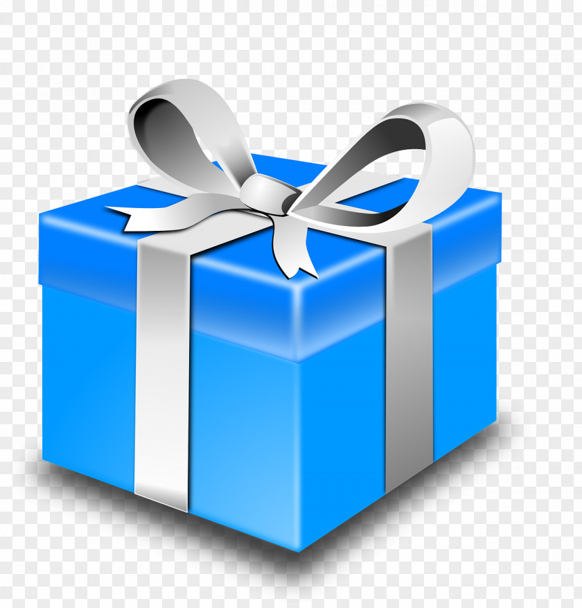 Box Gift Blue Clip Art PNG
