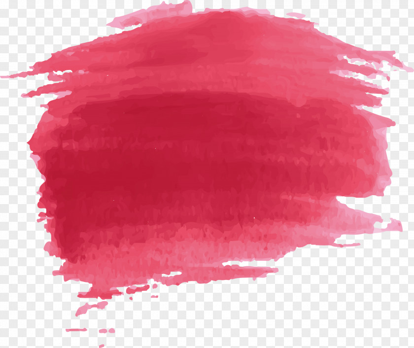 Red Watercolor Paint Effect Painting PNG