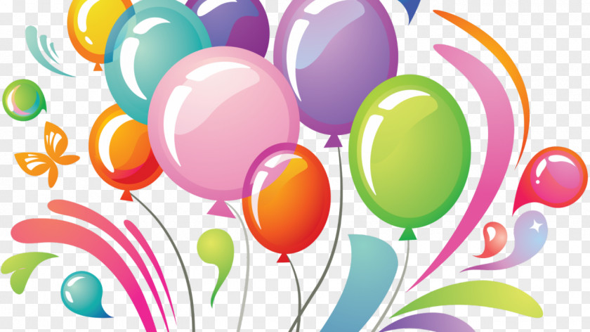 Artifice Graphic Balloon Birthday Cake Clip Art PNG