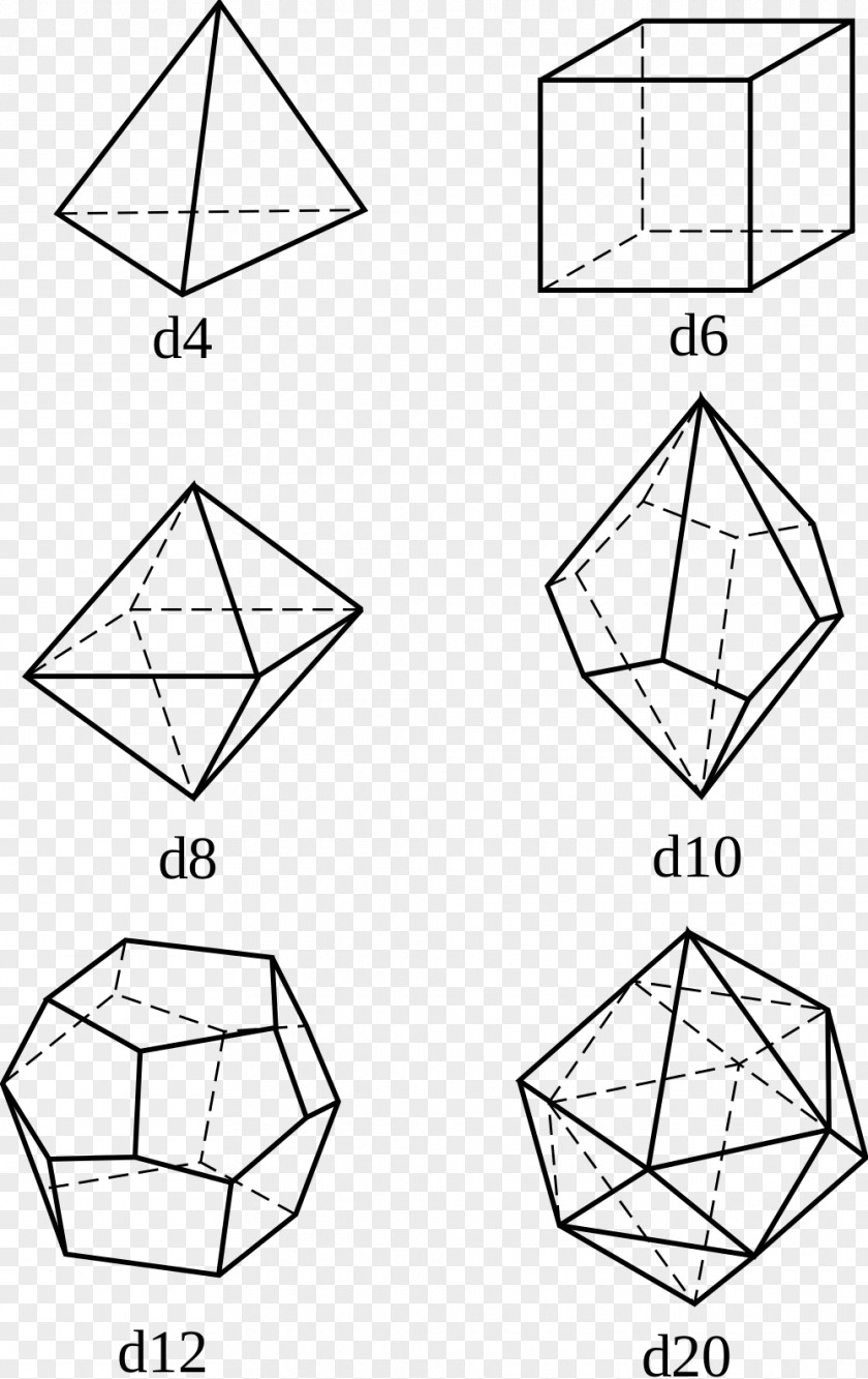 Dice Dungeons & Dragons Polyhedron Dé à Huit Faces Triangle PNG