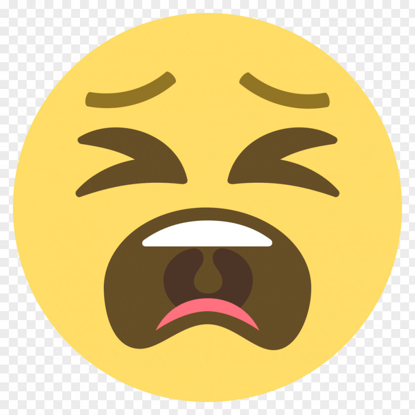TIRED Emoji Smiley Emoticon Sticker Text Messaging PNG