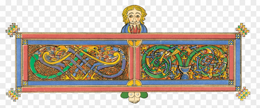 Irish Festival Book Of Kells Celtic And Anglo-Saxon Art Ornament Gospel Luke PNG