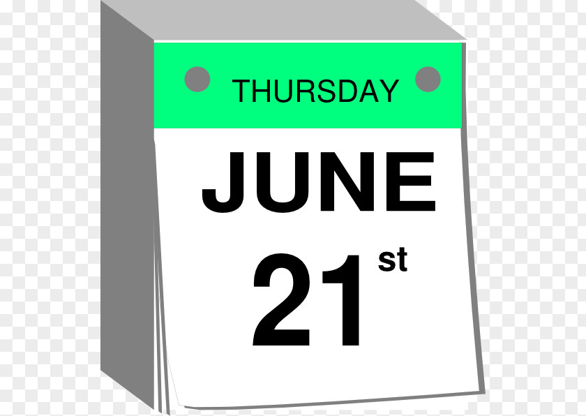 June Calendar Cliparts Clip Art PNG