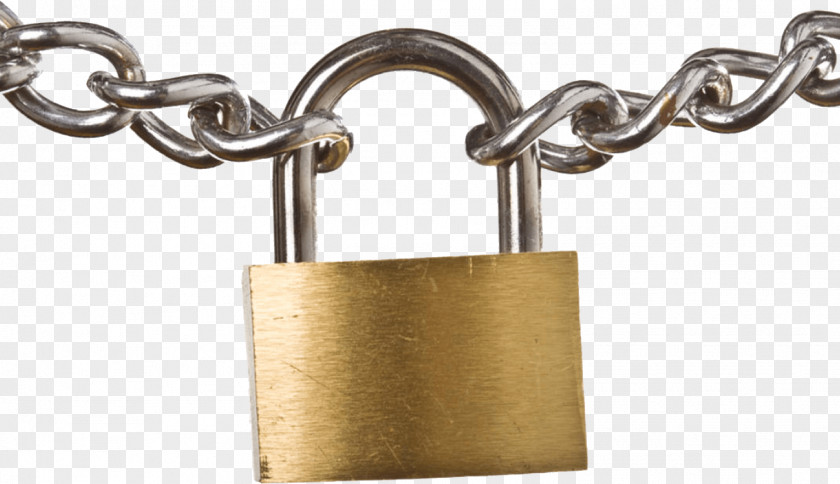 Padlock Chain PNG Chain, padlock in between two chains clipart PNG