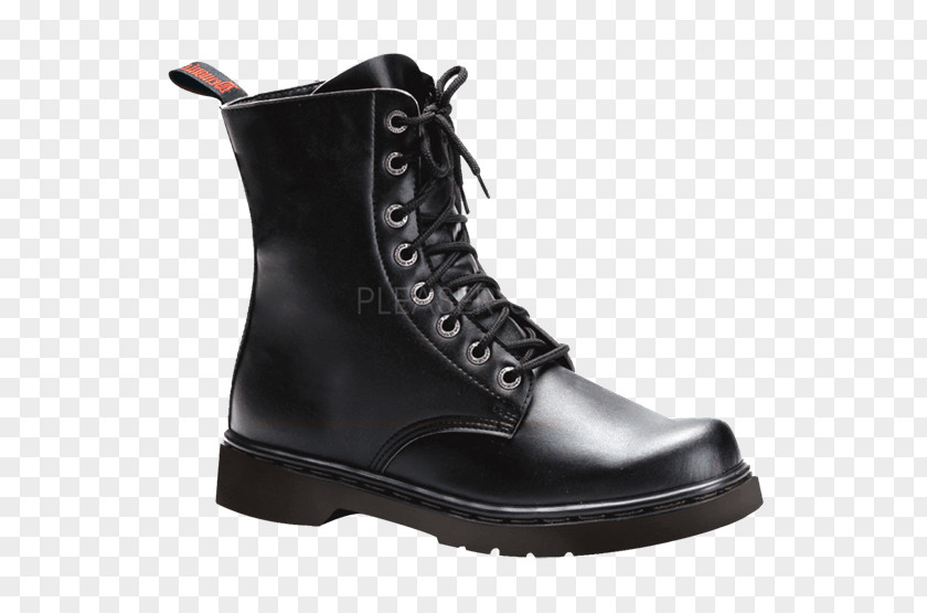 Boot Combat Shoe Artificial Leather PNG