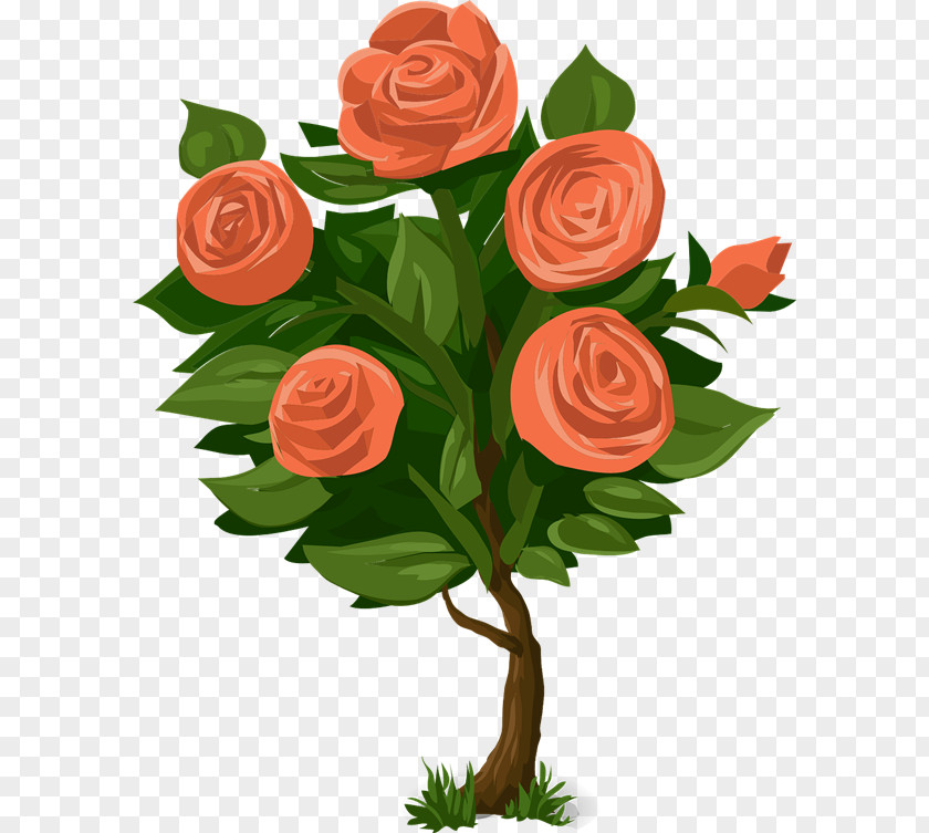 Beautiful Plant Cliparts Rose Shrub Flower Clip Art PNG
