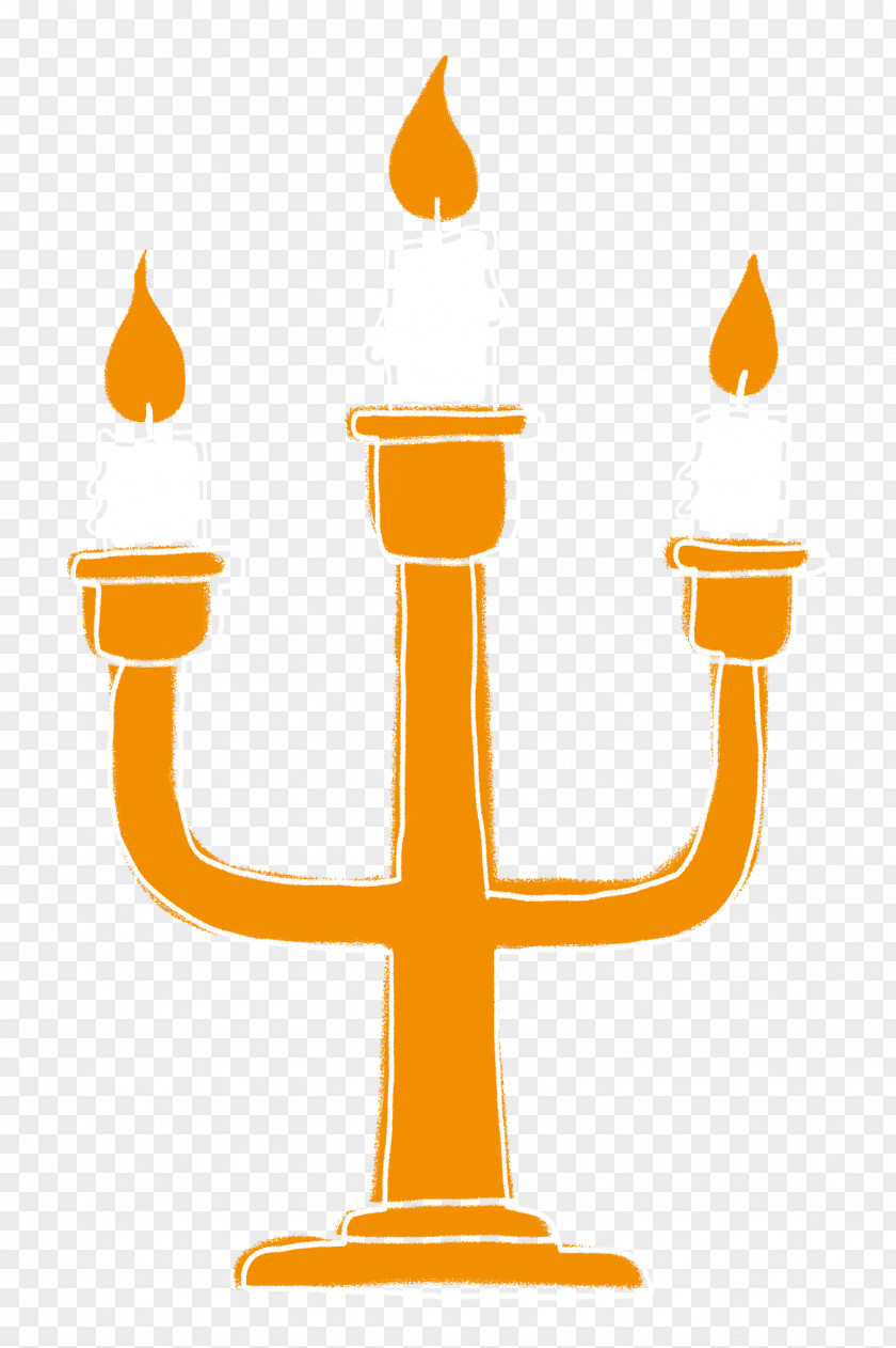 Creative Orange Candlestick Halloween Castaxf1ada Party PNG