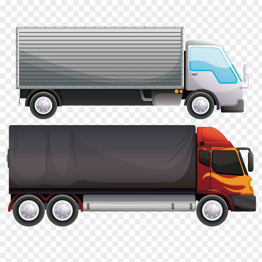 Long Truck Vector Car Tractor Illustration PNG