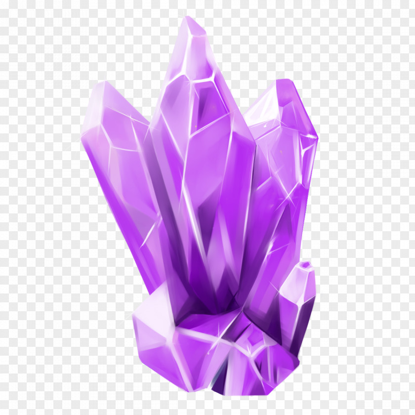 Purple Crystal Amethyst PNG