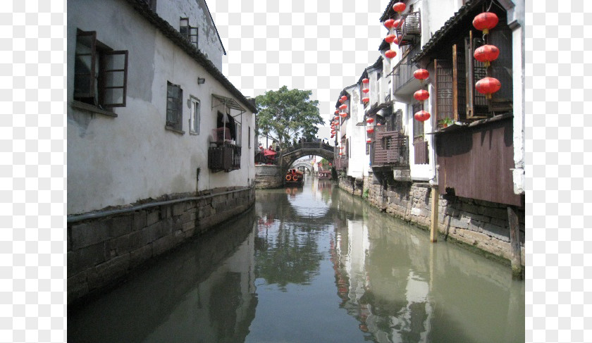 Suzhou Jiangnan Town City Impression PNG