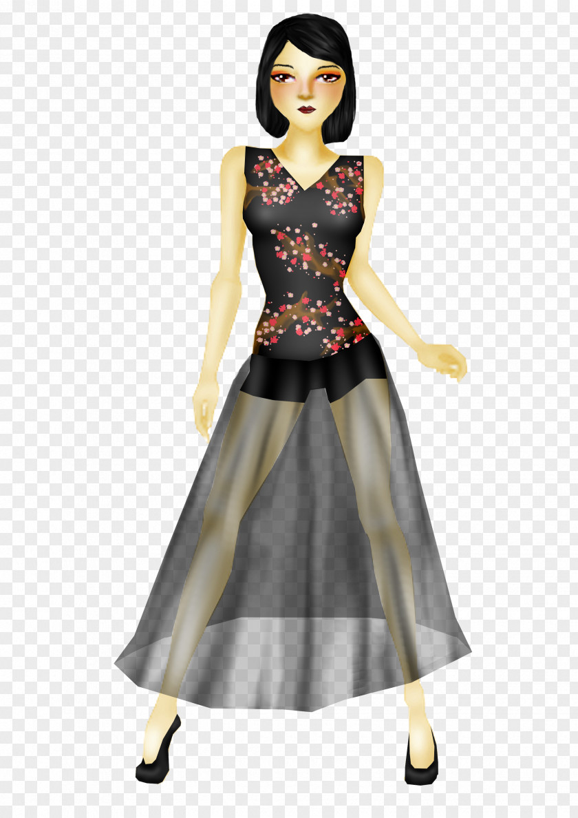 Triforce Gown Fashion Model PNG