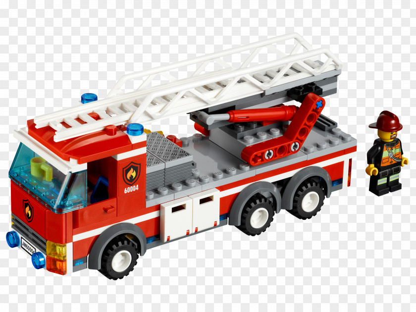 Fire Truck Lego City Station Toy Minifigure PNG