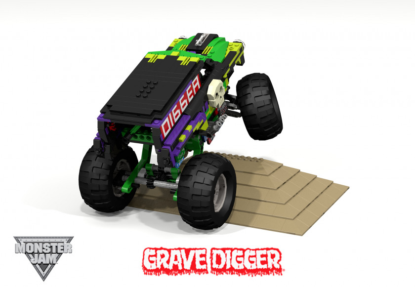 Grave Car Pickup Truck Chevrolet Monster Digger PNG