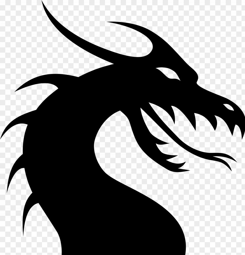Silhouette Bottom Decoration Drawing Dragon Clip Art PNG