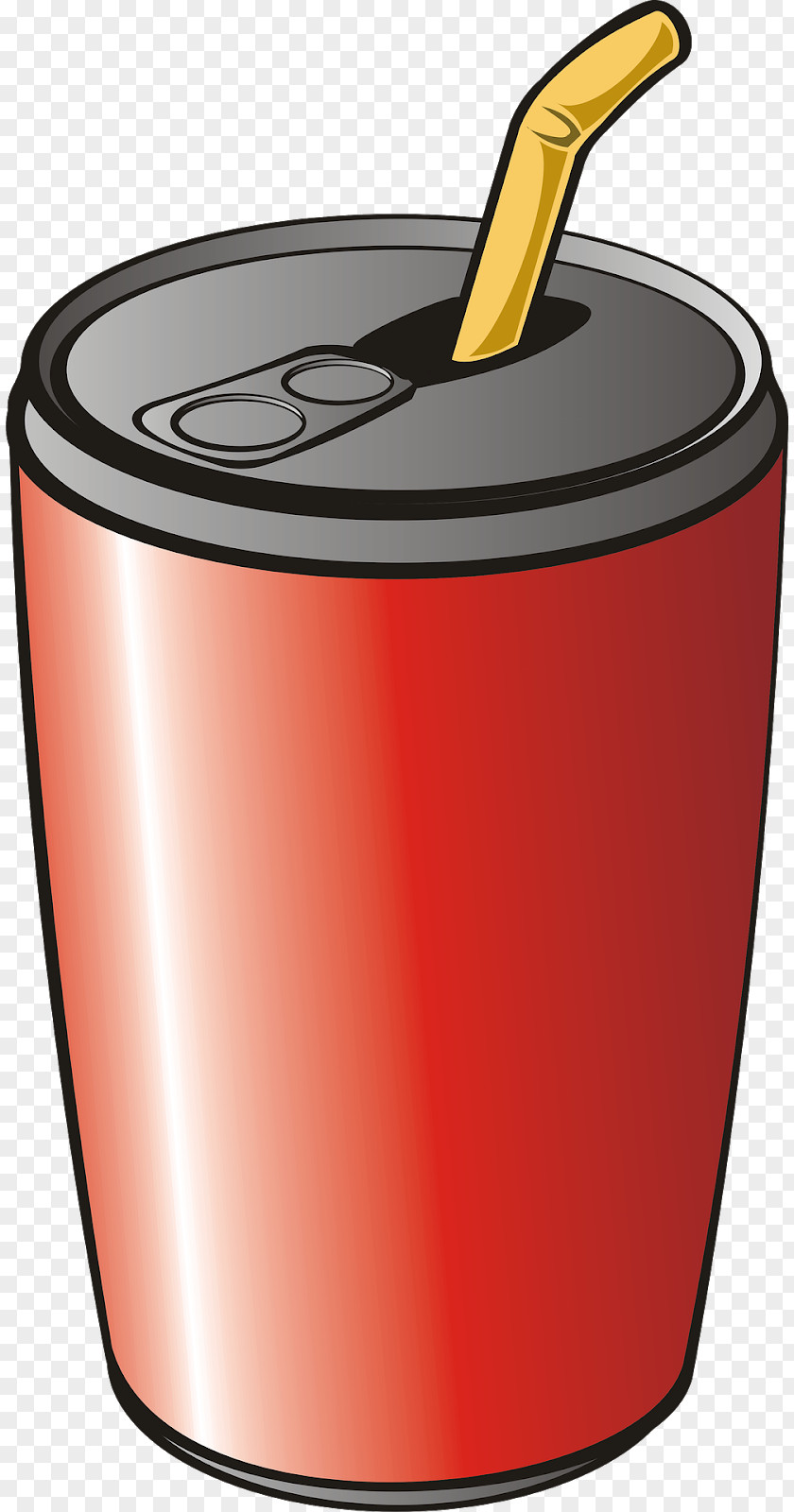 Beverage Can Cylinder Straw Background PNG