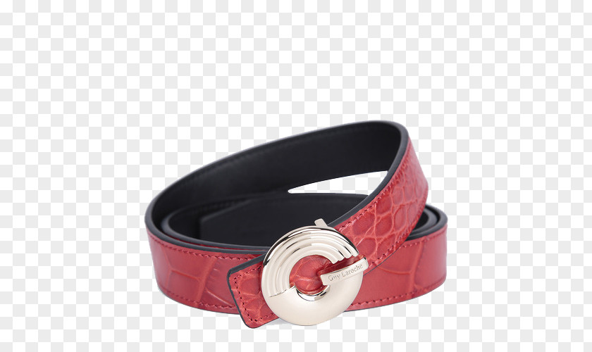 Gucci Red Leather Belt Strap PNG