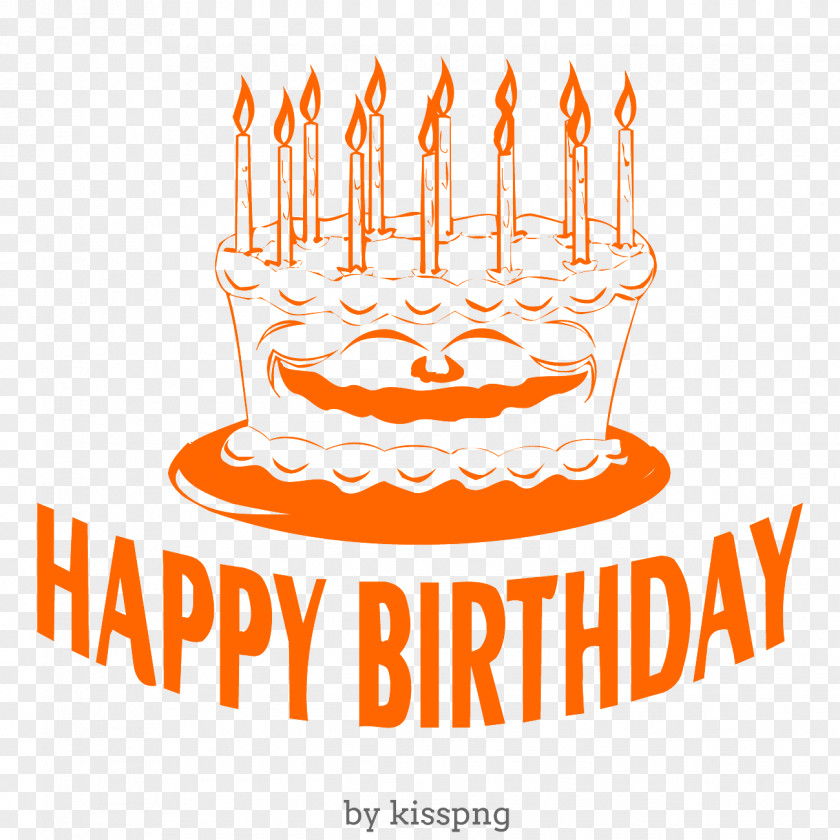 Horse Happy Birthday Cake Transparent Clipart. PNG