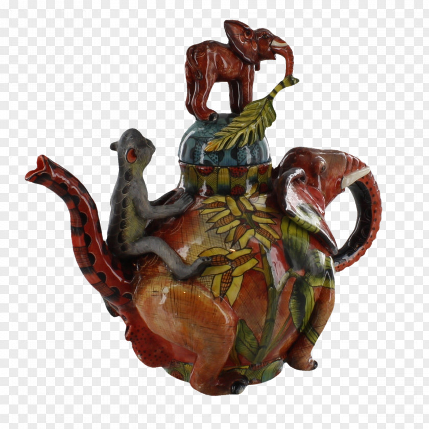 Teapot Tea Ardmore Ceramic Tableware Elephant PNG