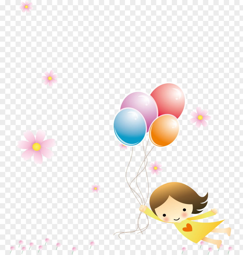 Child Cartoon Balloon PNG