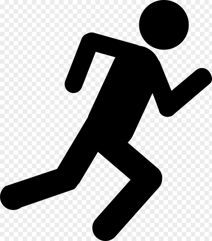 Jogging Stick Figure Running Clip Art PNG