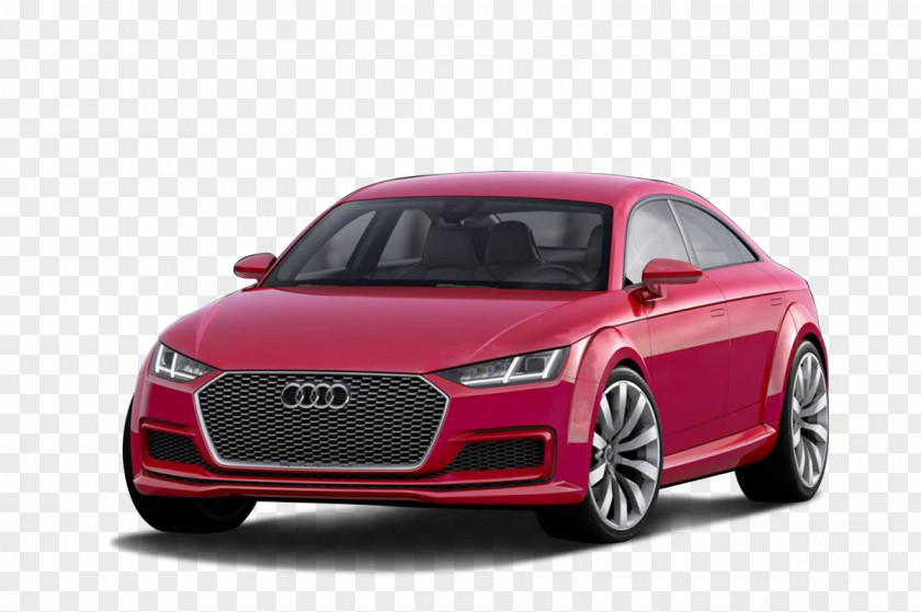 Red Audi Car Products In Kind 2014 TT Sportback Concept Volkswagen Group PNG