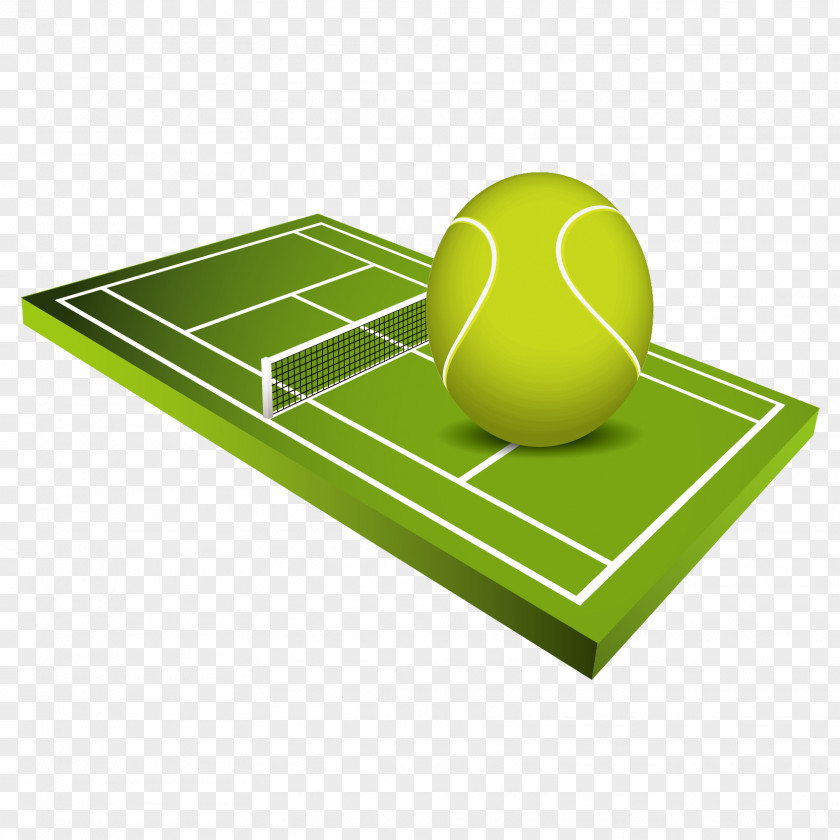 Tennis On The Court Centre Euclidean Vector Clip Art PNG