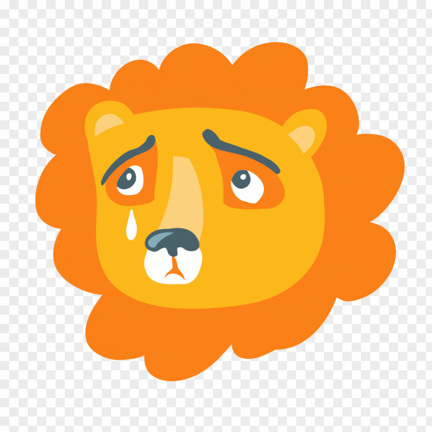 Crying Lions Head Lion Clip Art PNG