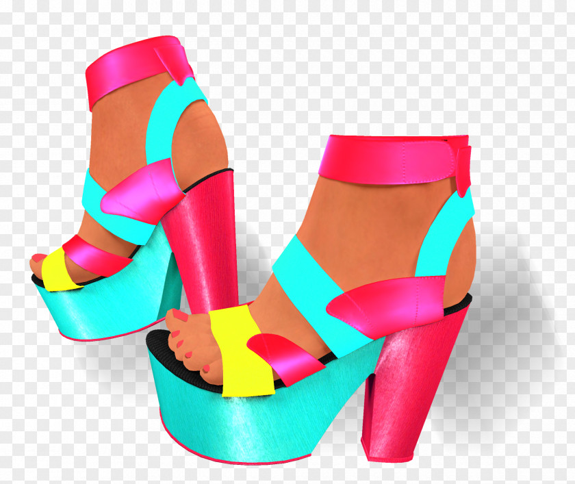 Sandal High-heeled Shoe Plastic PNG