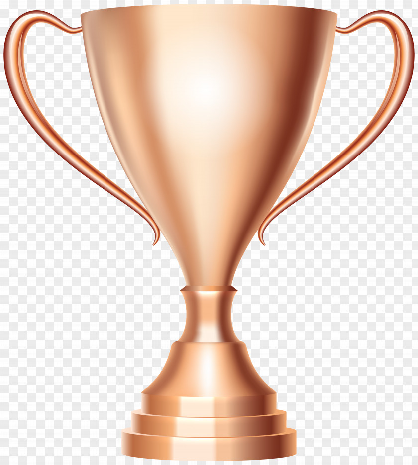 Bronze Trophy Cup Award Transparent Clip Art Image Silver PNG