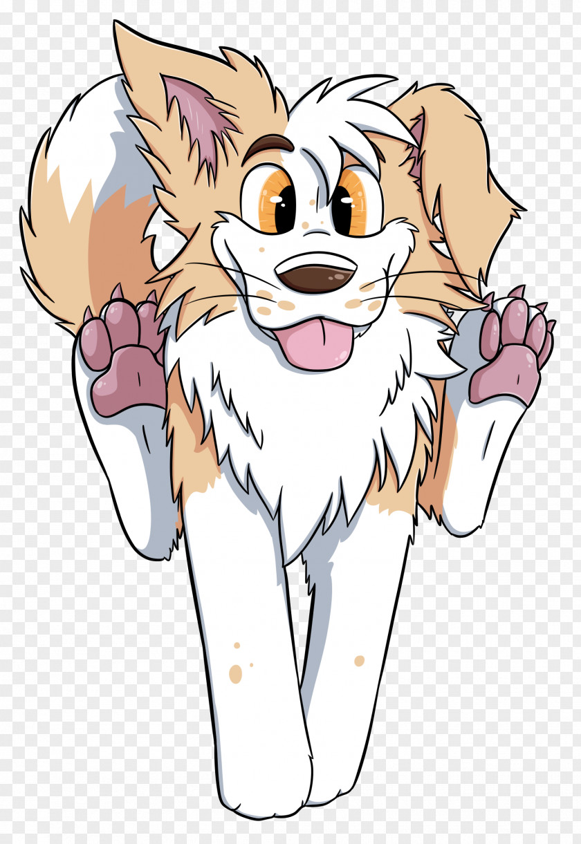 Cartoon Border Collie Whiskers Rough Dog Breed Clip Art PNG