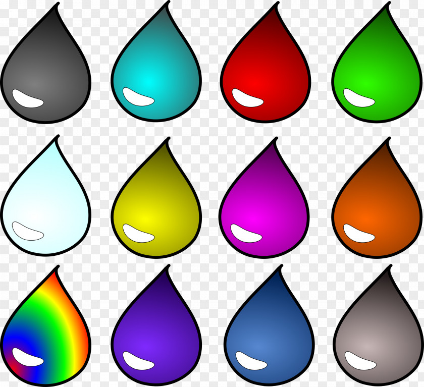 Colours Water Drop Color Clip Art PNG