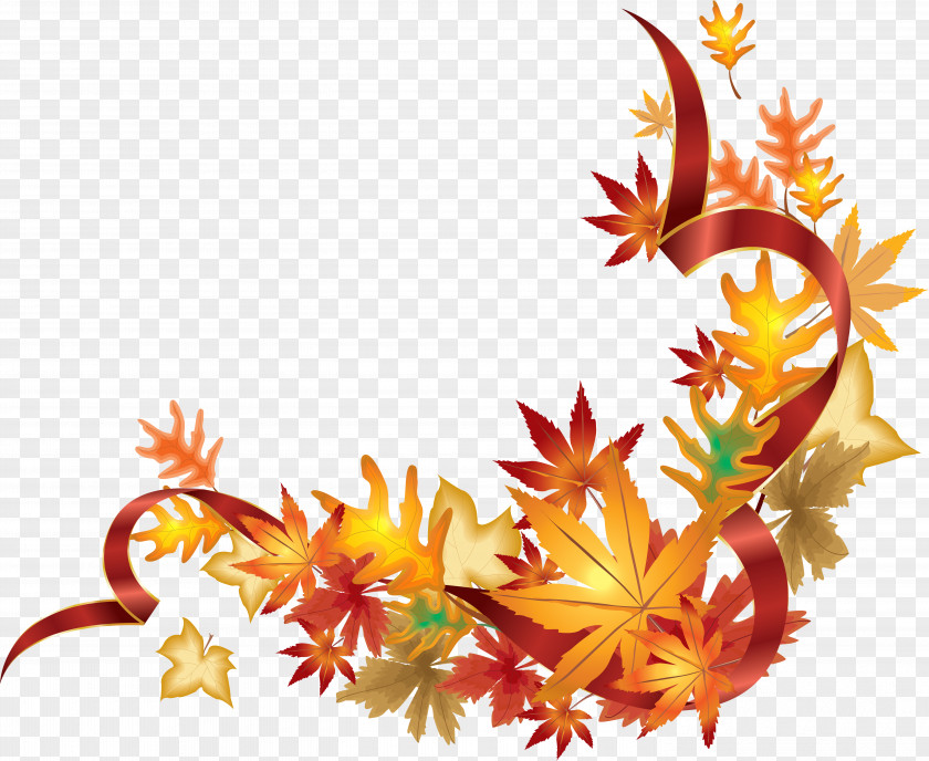 Fall Maple Leaf Border PNG maple leaf border clipart PNG