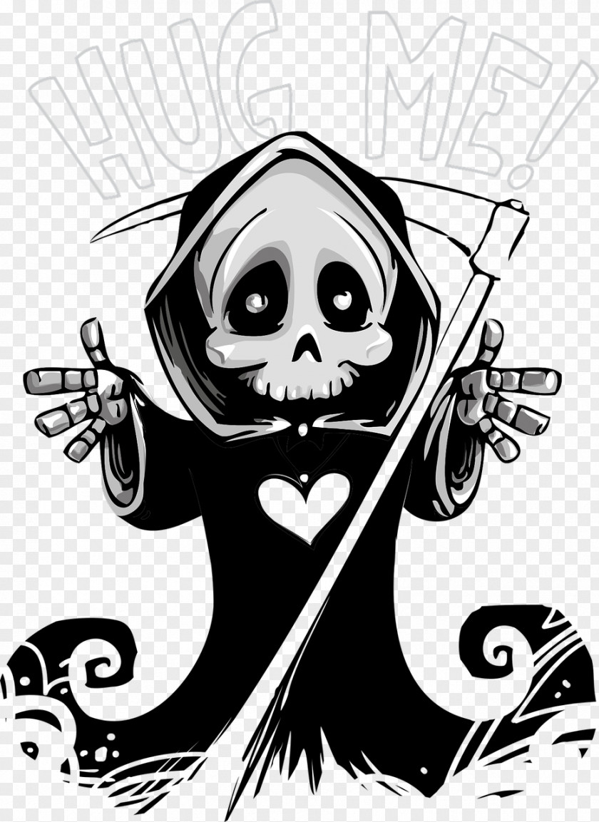 Grim Reaper Death T-shirt Cuteness PNG