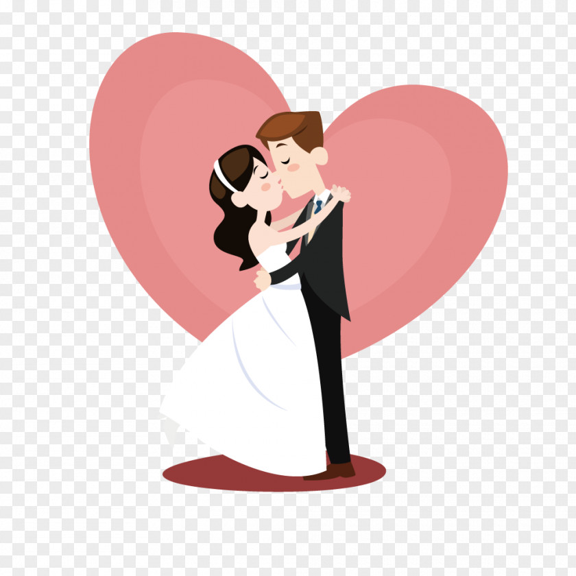 Vector Married Kiss Wedding Invitation Marriage Bridegroom PNG