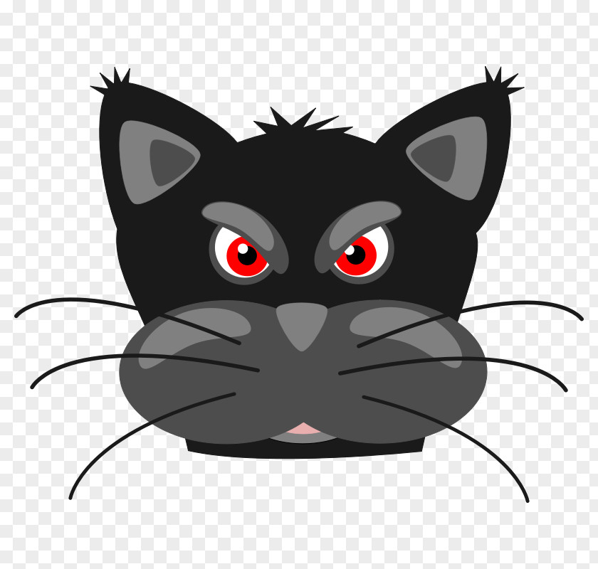 Angry Pictures Of People Black Cat Kitten Clip Art PNG