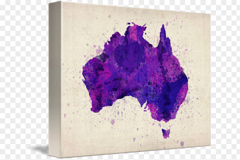 Australia Canvas Print Map PNG